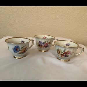 EUC 3 Demitasse Kayla Cups and 1 saucer